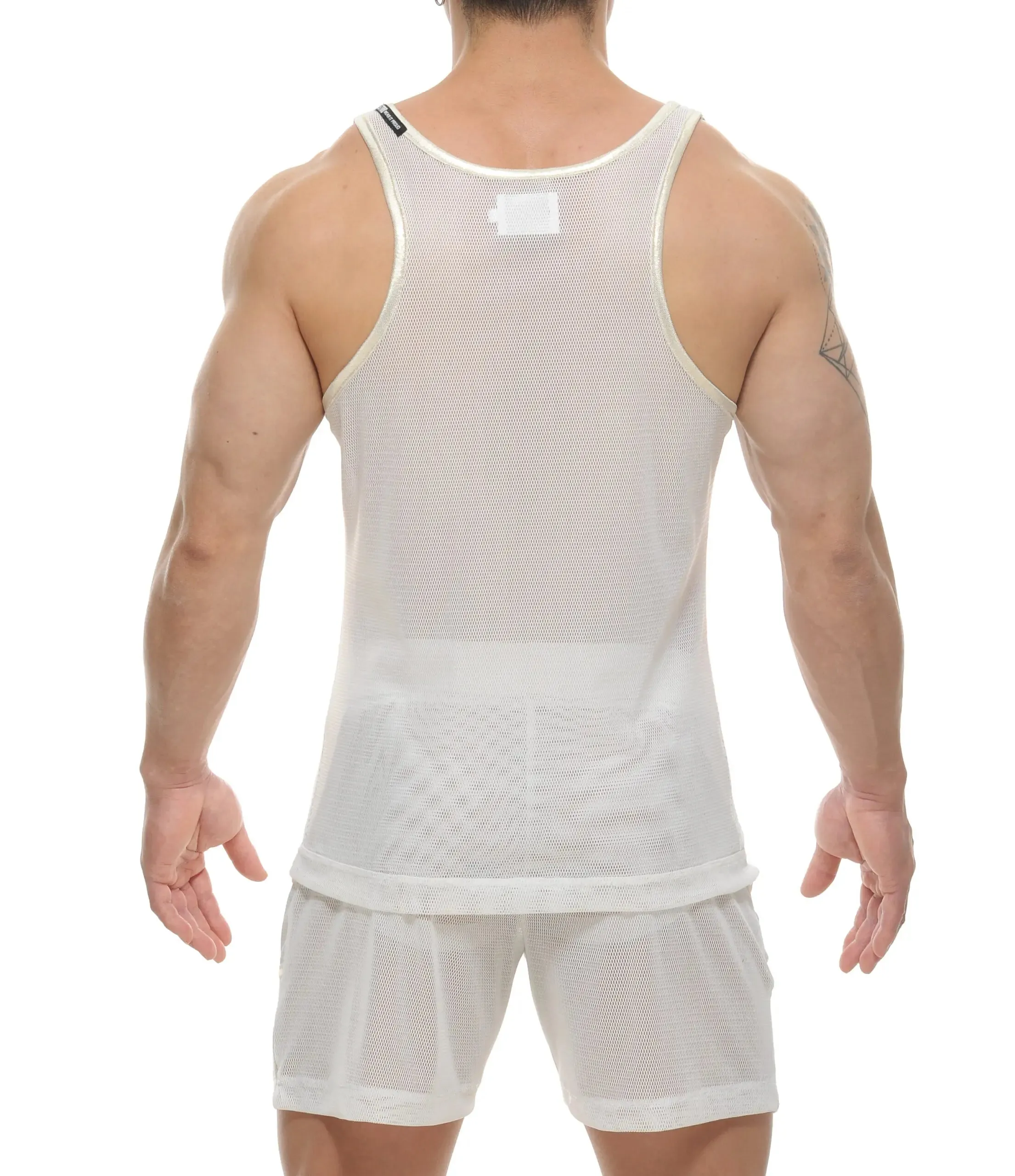 Willa Mesh Tank (White)