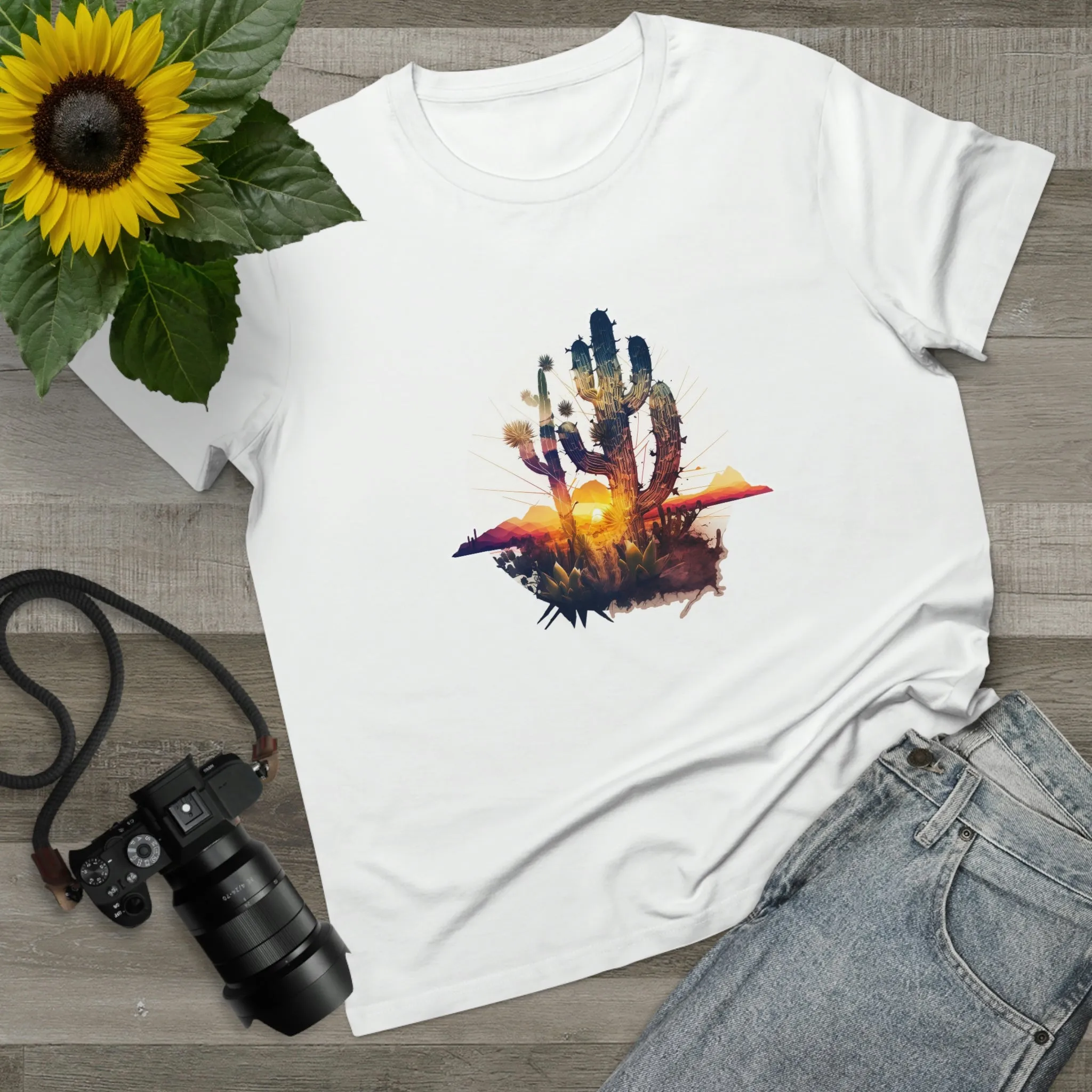 Women’s Cactus Sundowner  crew neck T-shirt