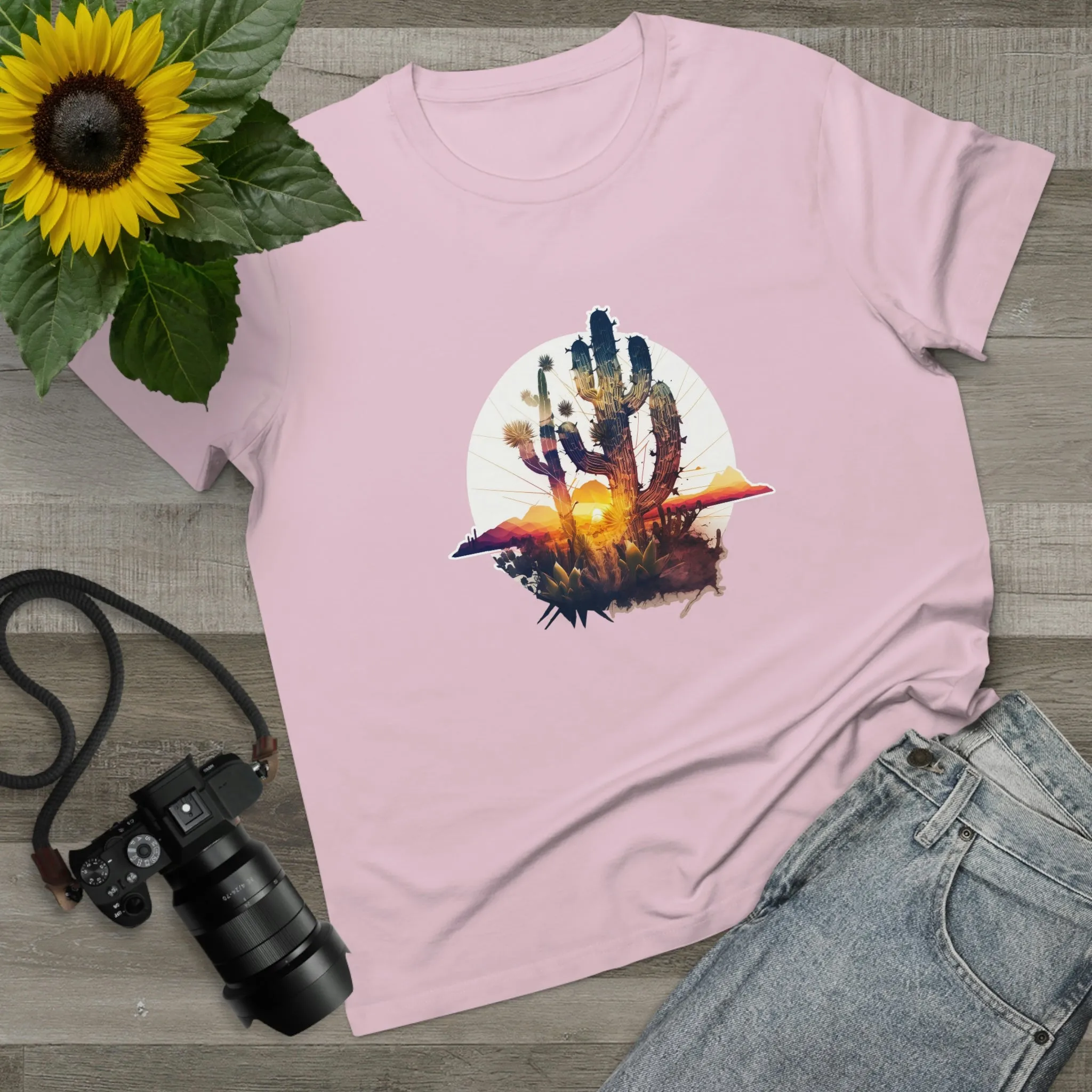 Women’s Cactus Sundowner  crew neck T-shirt