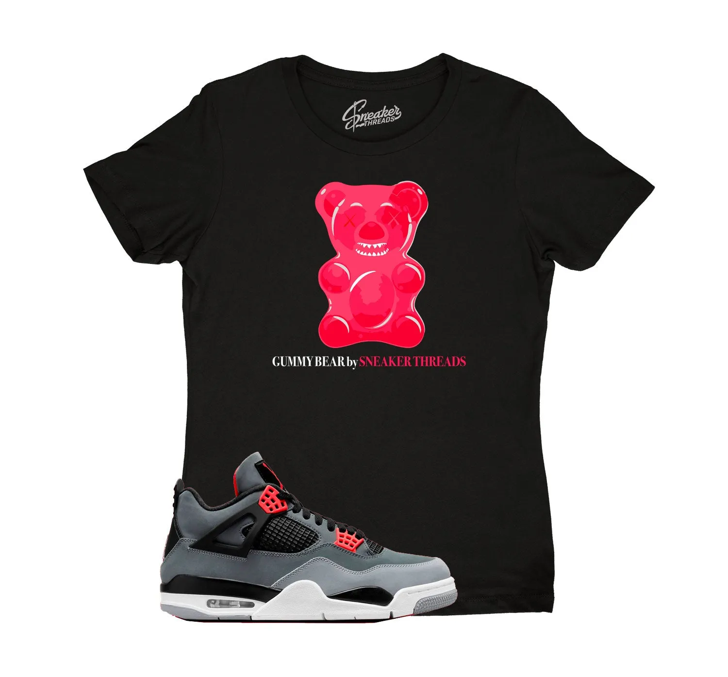 Womens Infrared 4 Shirt - Gummy Bear - Black