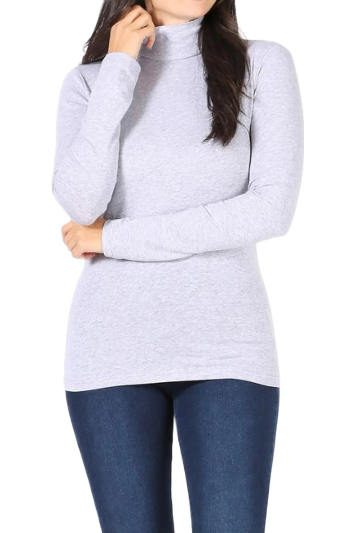 Women's Long Sleeve Turtle Neck T-Shirt