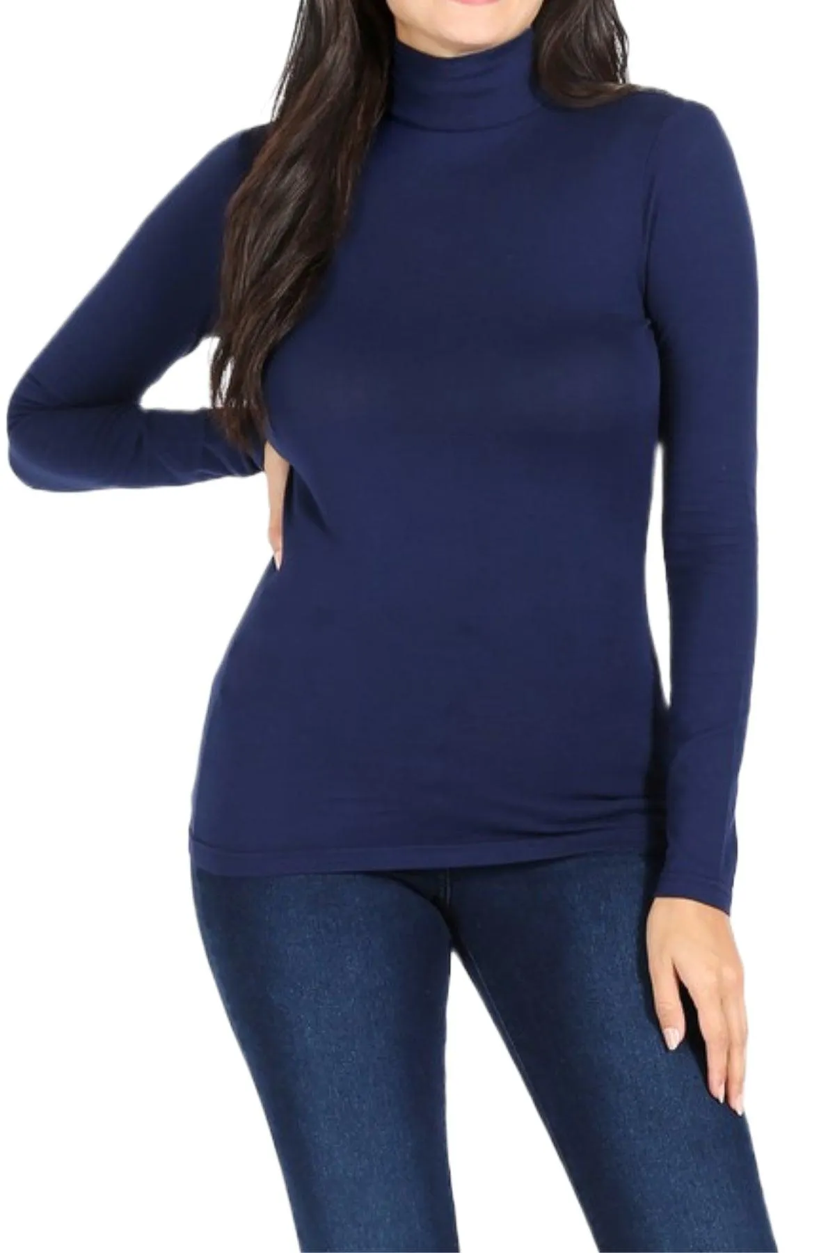 Women's Long Sleeve Turtle Neck T-Shirt