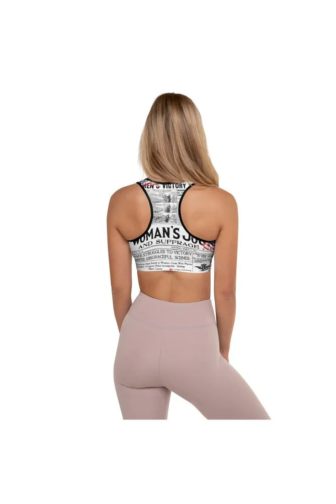 Women's Suffrage Padded Sports Bra