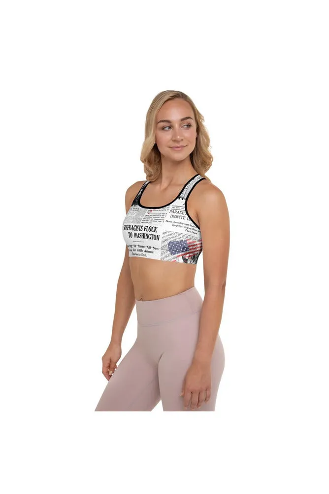 Women's Suffrage Padded Sports Bra