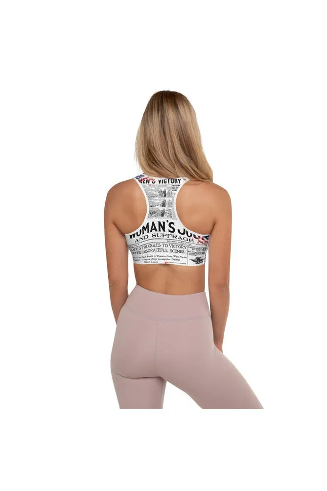 Women's Suffrage Padded Sports Bra