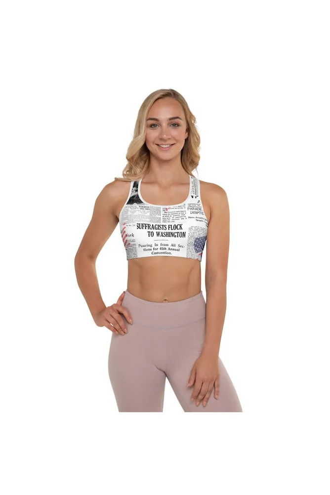 Women's Suffrage Padded Sports Bra