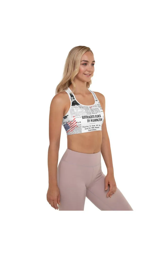 Women's Suffrage Padded Sports Bra